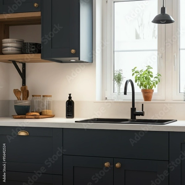 Fototapeta Modern Kitchen: A Blend of Luxury and Functionality