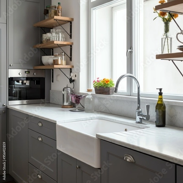 Fototapeta Modern Kitchen: A Blend of Luxury and Functionality
