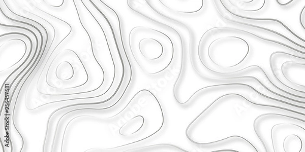 Fototapeta A Holistic Approach to Vector Mapping That Integrates Topographical and Topological Concepts to Revolutionize the Design of Geospatial Backgrounds