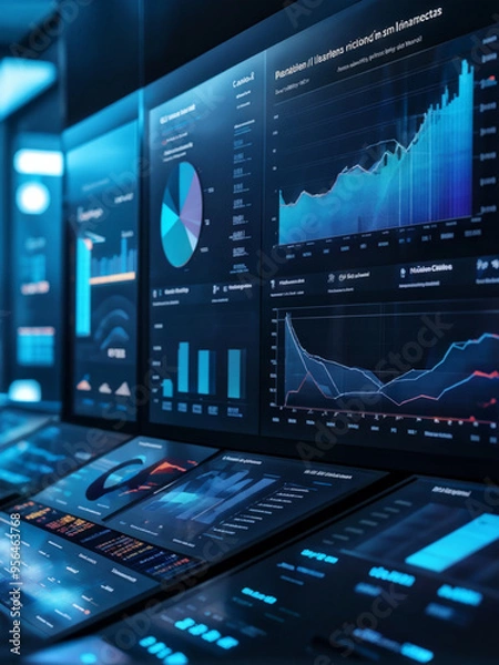 Obraz Corporate Dashboard for Financial Performance Analysis