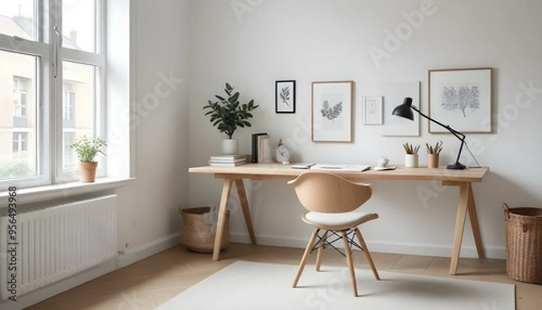 Obraz Photo interior modern design room 3d illustration