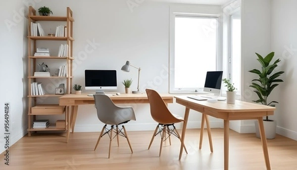 Fototapeta Photo interior modern design room 3d illustration