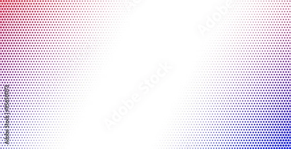 Fototapeta Halftone colorful dotted background. Abstract vector gradient dotted textured corners