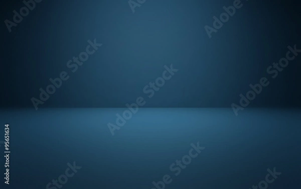 Fototapeta Vignette Dark Blue Studio Background