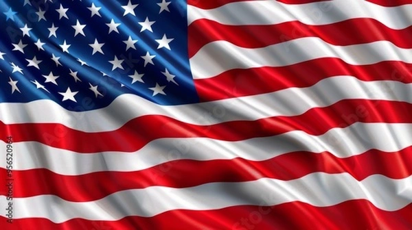 Obraz American Flag Waving
