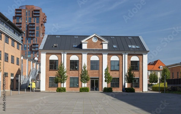 Obraz Walking in Silkeborg's streets with many beautiful buildings