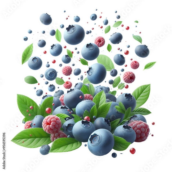 Obraz Falling Blueberry