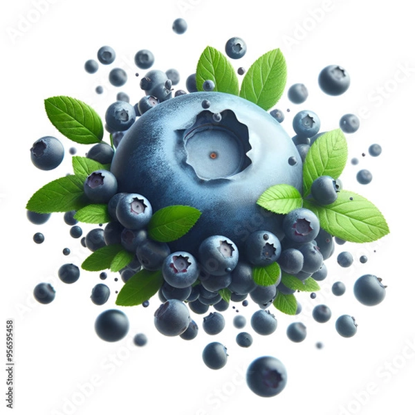 Obraz Falling Blueberry
