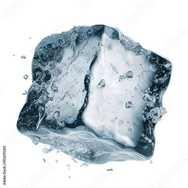 Obraz Falling ice cube