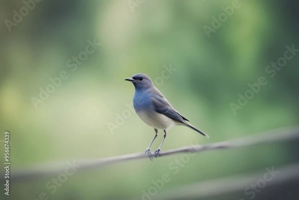 Obraz  Grant bird blurry nature background, AI Generated