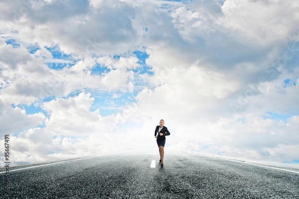 Fototapeta She is ready to compete