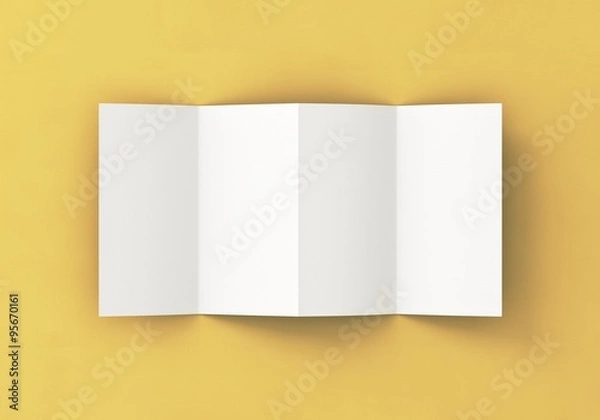 Fototapeta Poster weiß Vorlage gefalten