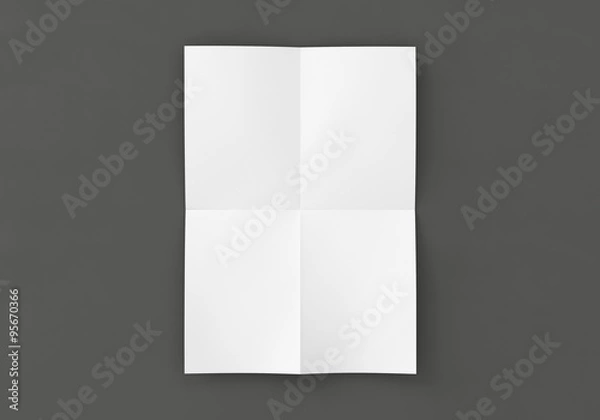Obraz Poster weiß Vorlage gefalten