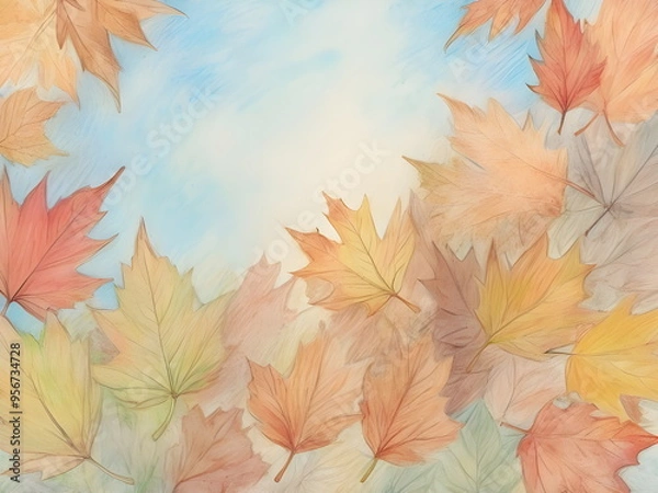Obraz autumn leaves background