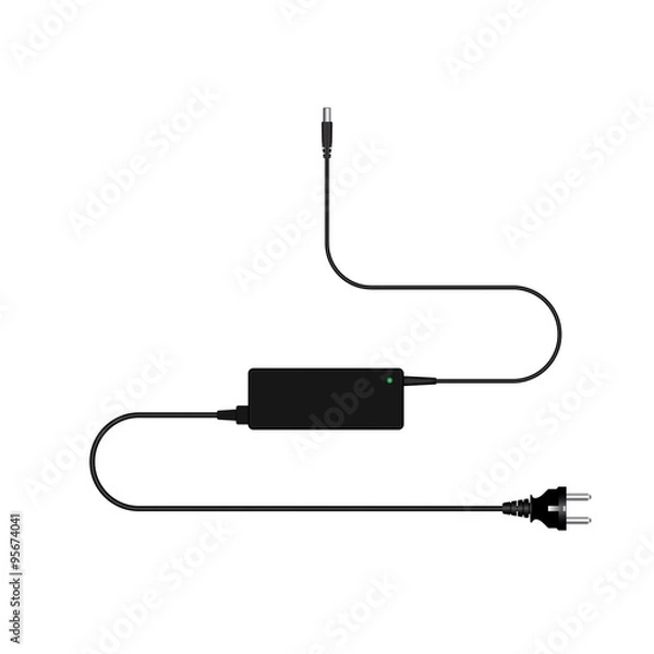 Obraz Laptop and power supply