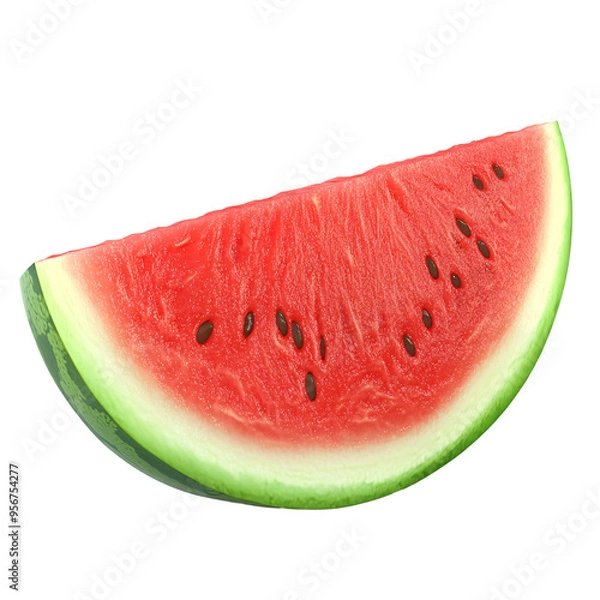 Fototapeta a slice of watermelon with seeds