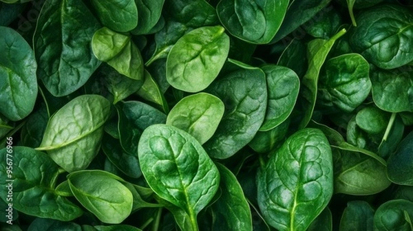 Obraz Spinach: leafy green goodness