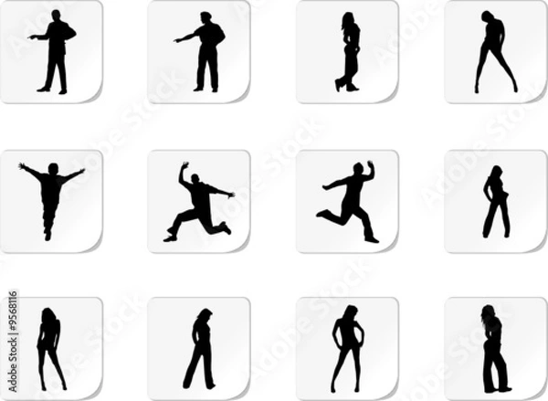 Fototapeta Set people. Vector. Similar images can be found in my gallery.