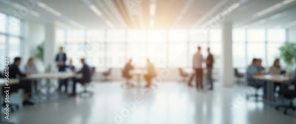 Obraz business people in office in blurry for background	