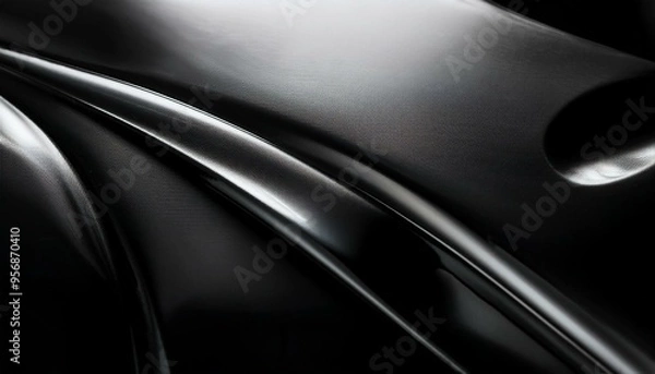 Obraz Black car paint textured background
