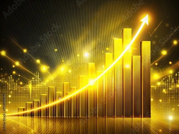 Obraz Breakthrough Data Transmission Speeds Exponential Growth Yellow Mood