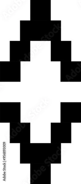 Fototapeta Pixel art element 