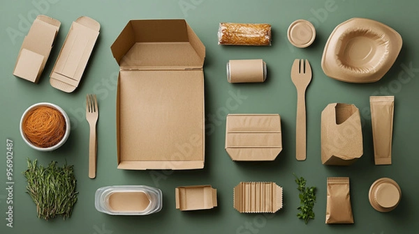 Fototapeta Sustainable packaging practices in retail
