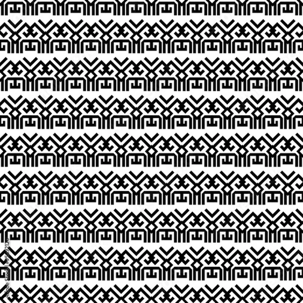 Obraz Seamless colorful decorative vector background with abstract figures