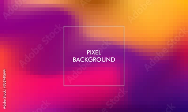 Obraz pixel gradient texture abstract background with colorful color