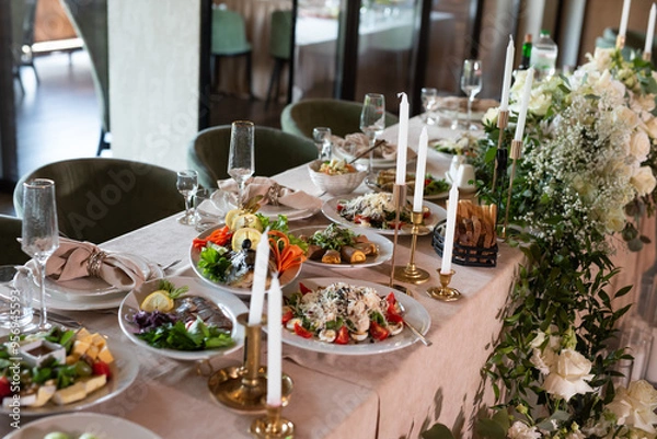 Obraz catering buffet table