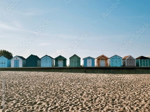 Fototapeta Beach Huts
