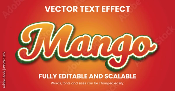 Obraz Vector 3D Text Effect Design