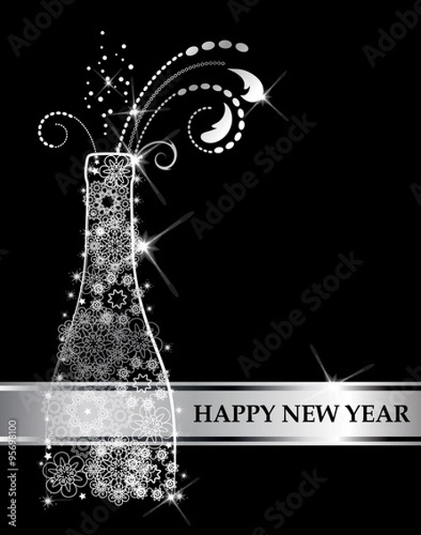 Obraz Happy New Year Champagne 