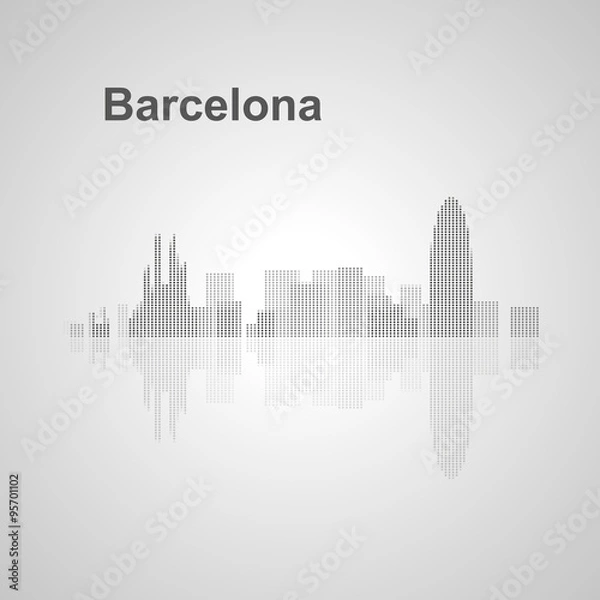 Obraz Barcelona skyline  for your design
