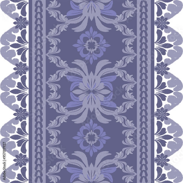 Obraz seamless pattern with purple flowers