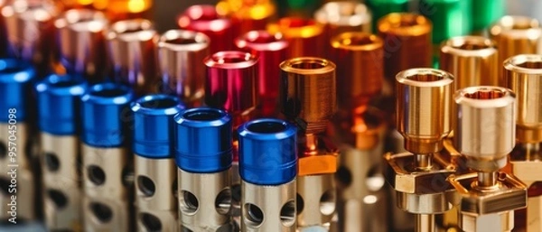 Fototapeta Silhouette of a person wearing a hat against a backdrop of colorful, blurred city lights at night, evoking a sense of mystery and modern solitude.