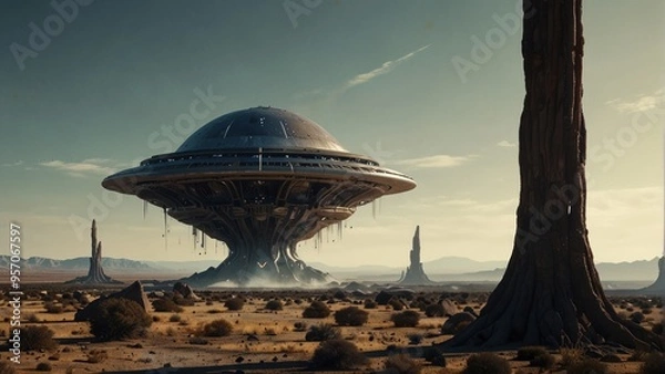 Obraz Beautiful game art, alien world