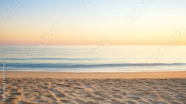 Obraz Tranquil Beach at Sunrise