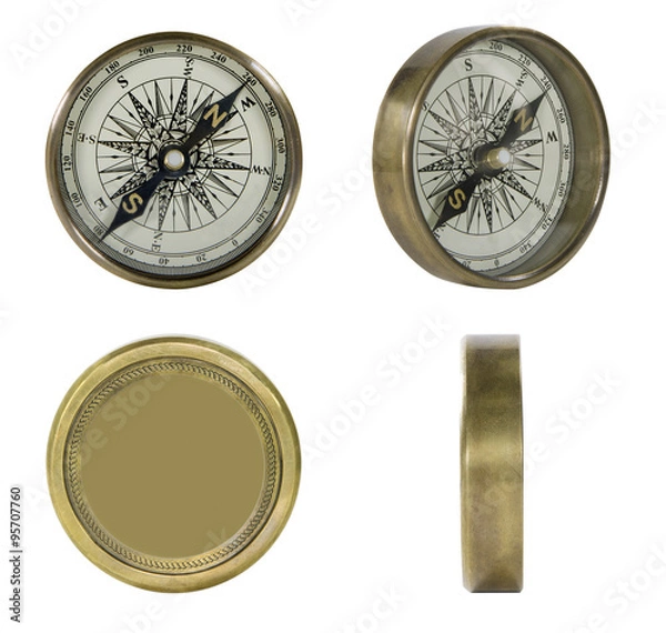 Fototapeta old classic compass
