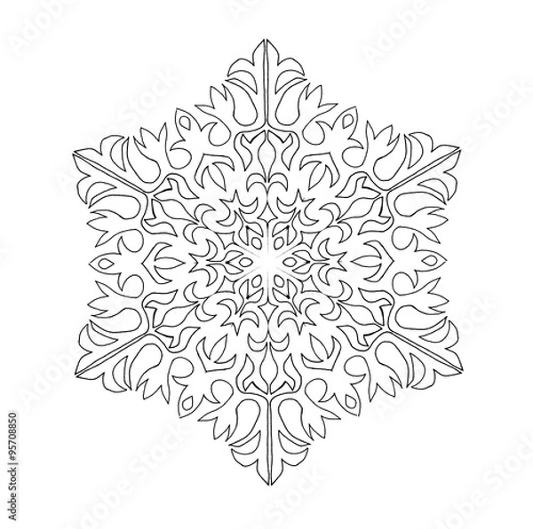 Fototapeta Decorative Snowflakes.