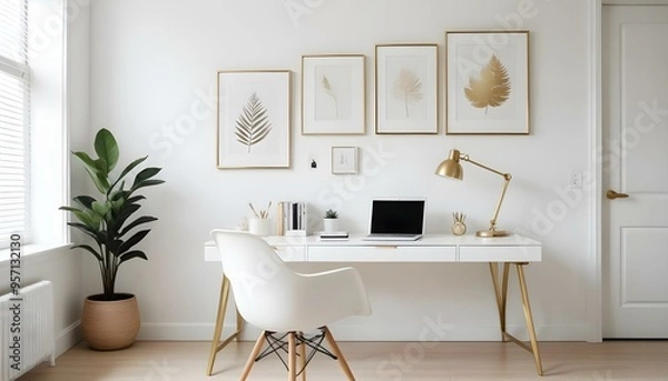 Obraz Photo interior modern design room 3d illustration