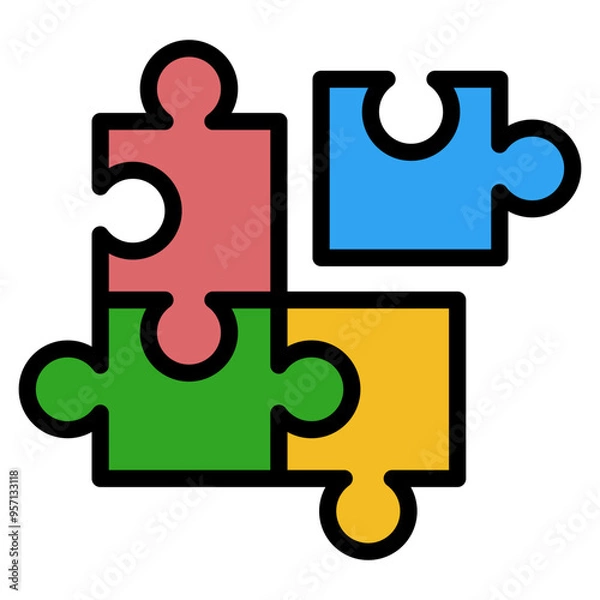 Obraz Jigsaw Puzzle Icon