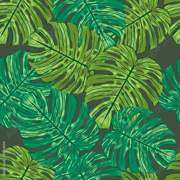 Obraz monstera pattern