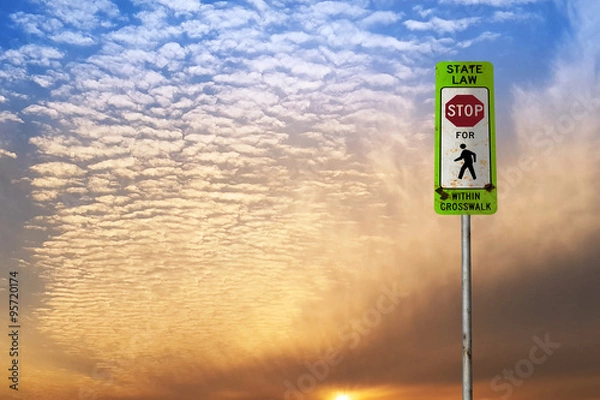 Obraz 미국 도로표지, 멈춤