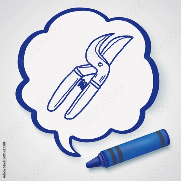 Obraz scissor doodle