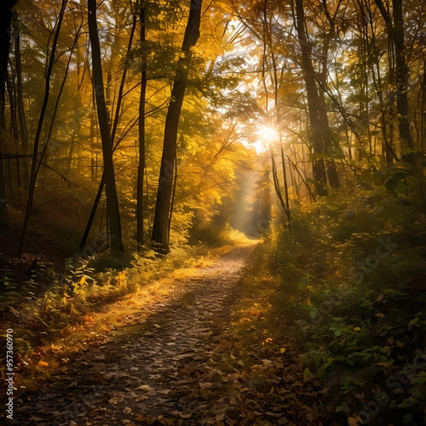 Fototapeta path in the forest