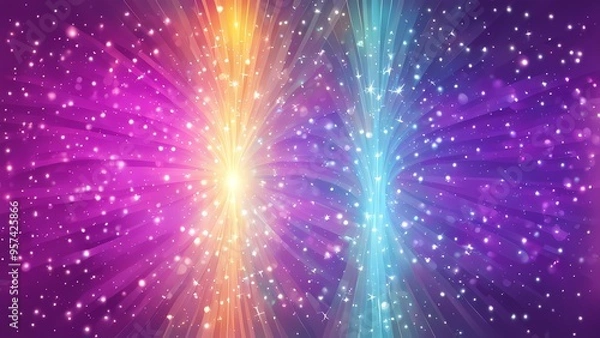 Obraz abstract background with stars