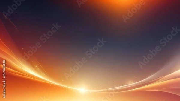 Fototapeta abstract orange background with rays
