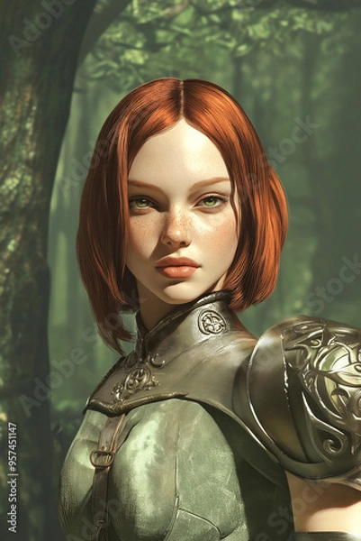 Obraz celtic druids and knights 