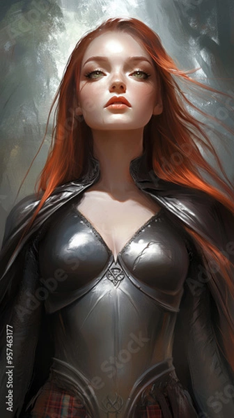 Obraz celtic druids and knights 